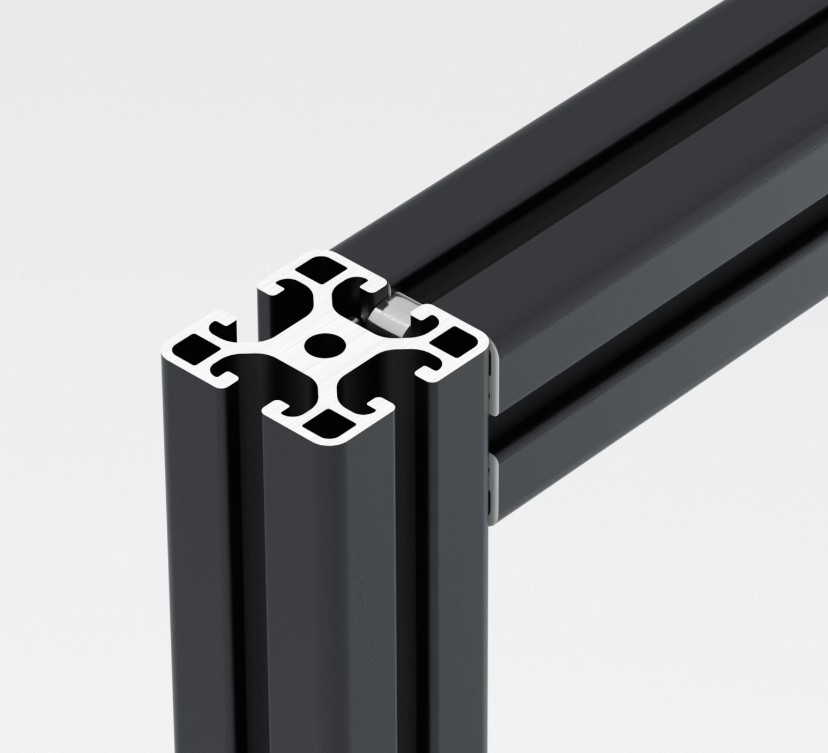 10x OZ4040 Black Anodized 6063-T5 Aluminium Extrusion T-Slot Profile